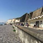 Structures and facilities along Undercliff Walk west of Rottingdean