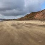 Windswept sand, Yaverland Beach