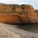 Ladram Bay - red sand stone cliffs