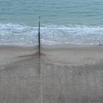 Bournemouth: groyne on deserted beach