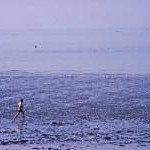 Runner on Bognor Regis Beach, West Sussex