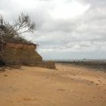 Uneven cliff erosion