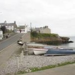 Boats on the beach at Moelfre