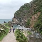 Heddon's Mouth - showing limekiln by the beach
