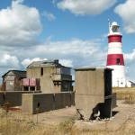 Coastguard lookout, lighthouse and more mysterious military concrete, Orford Ness