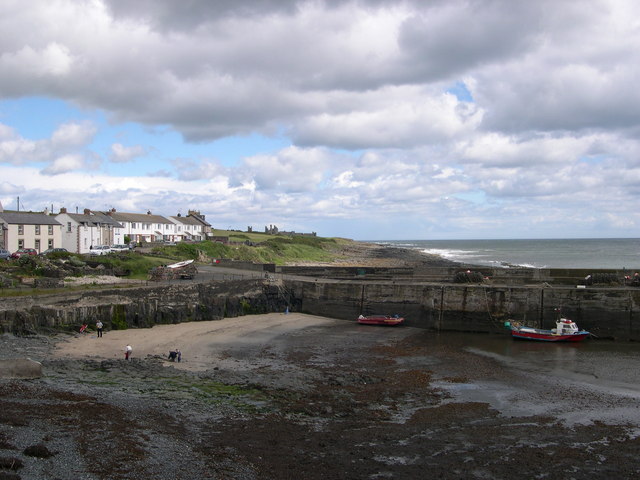 Clouds over Craster harbour