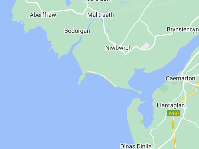 Llanfaer Pwll, Cornwall map