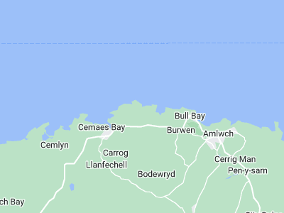 Cemaes Bay, Cornwall map