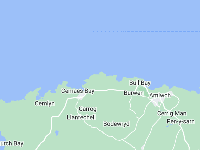Cemaes Bay, Cornwall map