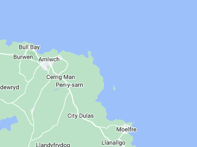 Pen-y-sarn, Cornwall map