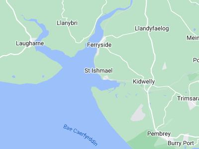 Kidwelly, Cornwall map