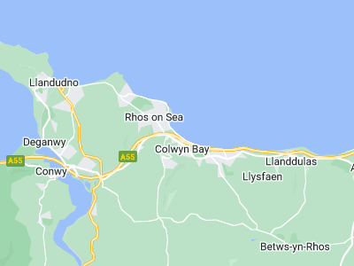 Conwy, Cornwall map