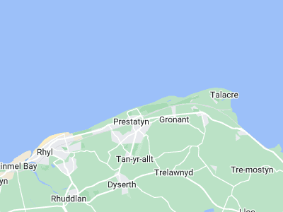 Prestatyn, Cornwall map