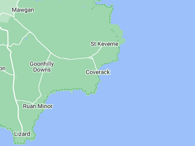 Helston, Cornwall map