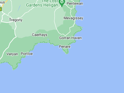 St Mawes, Cornwall map