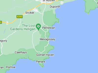 Mevagissey, Cornwall map