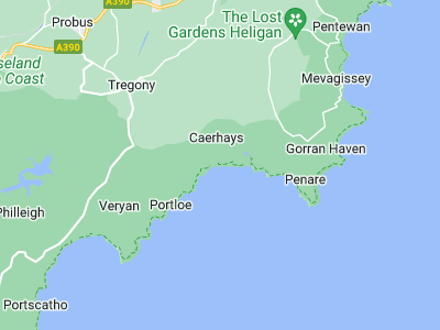 Truro, Cornwall map