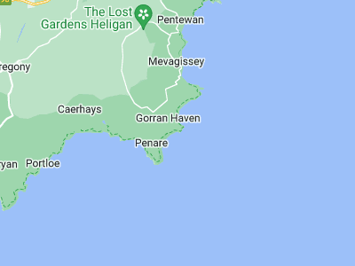 Mevagissey, Cornwall map