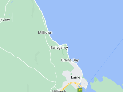 Ballygally, Cornwall map