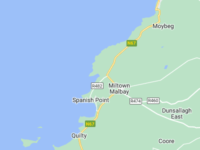 Miltown Malbay, Cornwall map