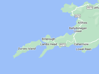 Castletownbere, Cornwall map