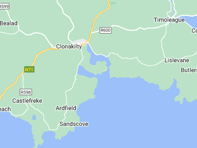 Clonakilty, Cornwall map