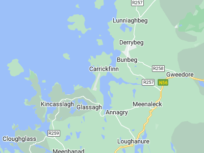 Annagary, Cornwall map