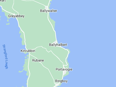 Ballyhalbert, Cornwall map