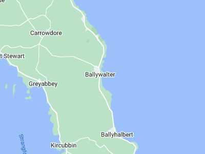 Ballywalter, Cornwall map