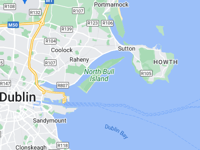 Dublin, Cornwall map