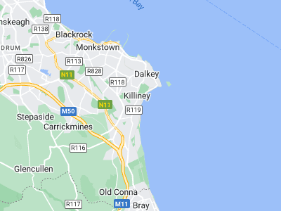 Dublin, Cornwall map