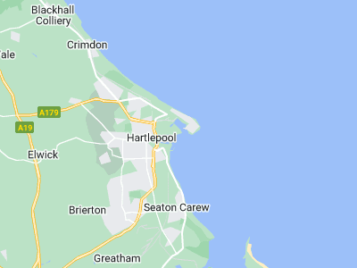 Hartlepool, Cornwall map