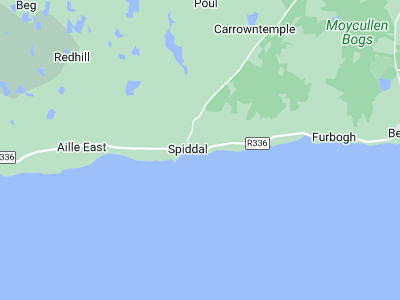 Spiddal, Cornwall map