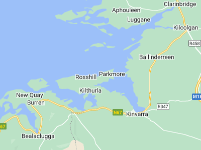 Kinvara, Cornwall map