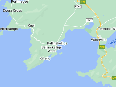 Dungeagan, Cornwall map