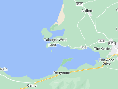 Tralee, Cornwall map
