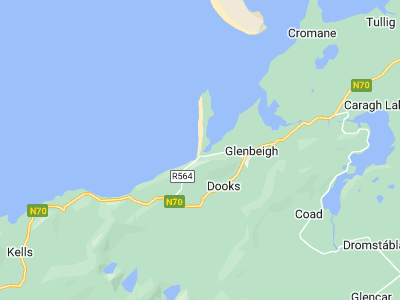 Glenbeigh, Cornwall map