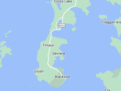 Belmullet, Cornwall map