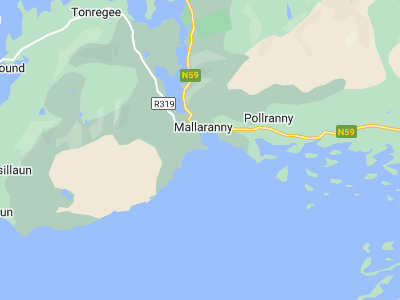 Mulranny, Cornwall map