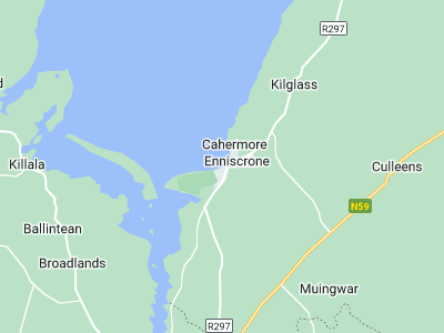 Enniscrone, Cornwall map