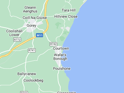 Gorey, Cornwall map