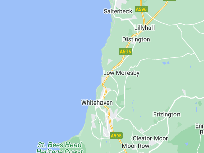Whitehaven, Cornwall map