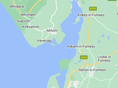 Millom, Cornwall map