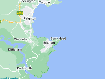 Brixham, Cornwall map