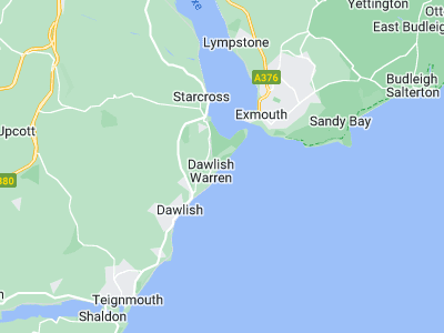 Dawlish, Cornwall map