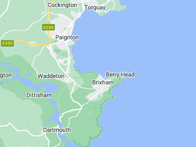 Brixham, Cornwall map