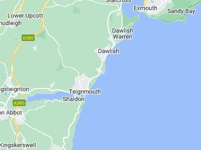 Teignmouth, Cornwall map