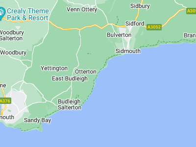 Sidmouth, Cornwall map