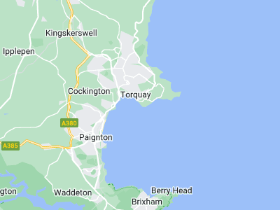 Torquay, Cornwall map