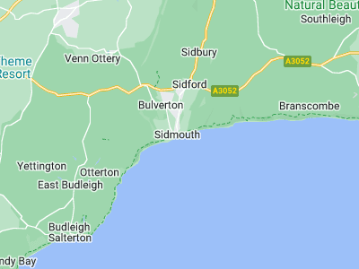 Sidmouth, Cornwall map